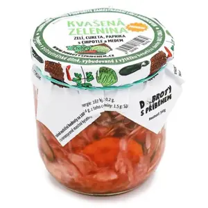 Kvašená zelenina PICKLES s Chipotle a medem 340g | DOBROTYSPRIBEHEM.CZ