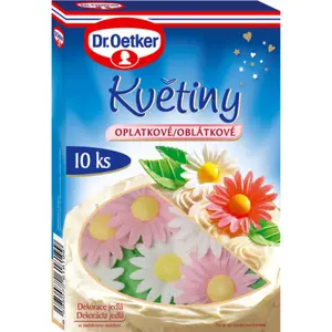 Dr. Oetker Květiny oplatkové (4 g)