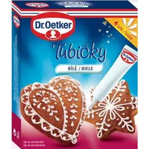 Dr. Oetker Tubičky na zdobení bílé 4 ks (4x19 g)