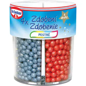 Dr. Oetker Zdobení 4 druhy pestré (62 g)