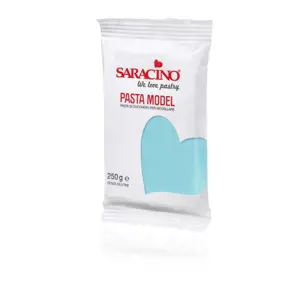 Modelovací hmota Saracino modrá Baby Blue 250 g Trvanlivost do 31.12.2024!