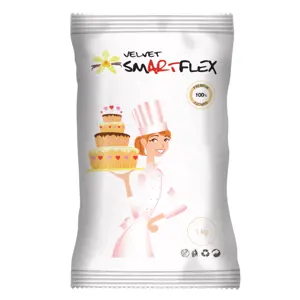 Smartflex Velvet Vanilka 1 kg v sáčku (Potahovací a modelovací hmota na dorty)