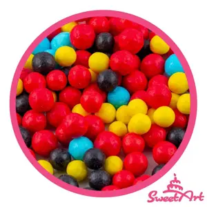 SweetArt cukrové perly Cars mix 7 mm (1 kg)