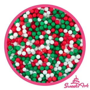 SweetArt cukrové perly Christmas mix 5 mm (80 g)