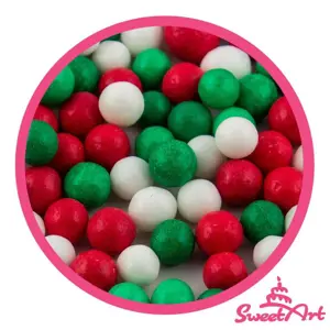 SweetArt cukrové perly Christmas mix 7 mm (80 g)