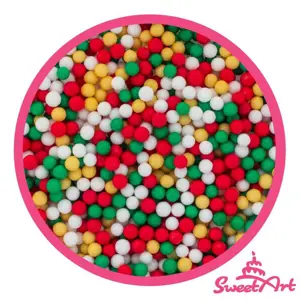 SweetArt cukrové perly Golden Christmas mix 5 mm (1 kg)