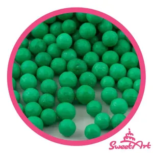 SweetArt cukrové perly vánoční zelené 5 mm (80 g)