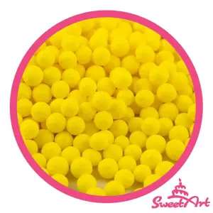 SweetArt cukrové perly žluté 5 mm (80 g)