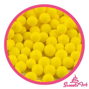 SweetArt cukrové perly žluté 7 mm (80 g)