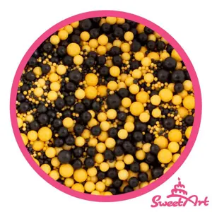 SweetArt cukrové zdobení Black Gold sprinkle mix (800 g)