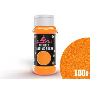 SweetArt cukrový písek oranžový (100 g)