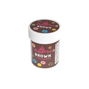 SweetArt gelová barva Brown (30 g)