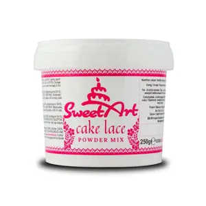 SweetArt hmota na jedlou krajku Cake Lace Powder (250 g) Trvanlivost do 24.7.2024!