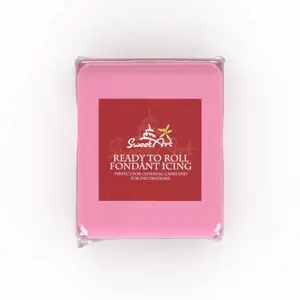 SweetArt potahovací a modelovací hmota vanilková Pink (250 g)